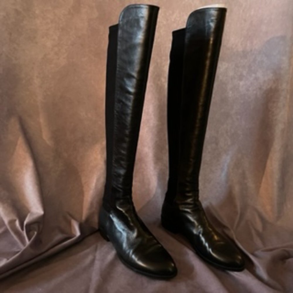 Stuart Weitzman Over-the-Knee black 50/50 boots Size 8